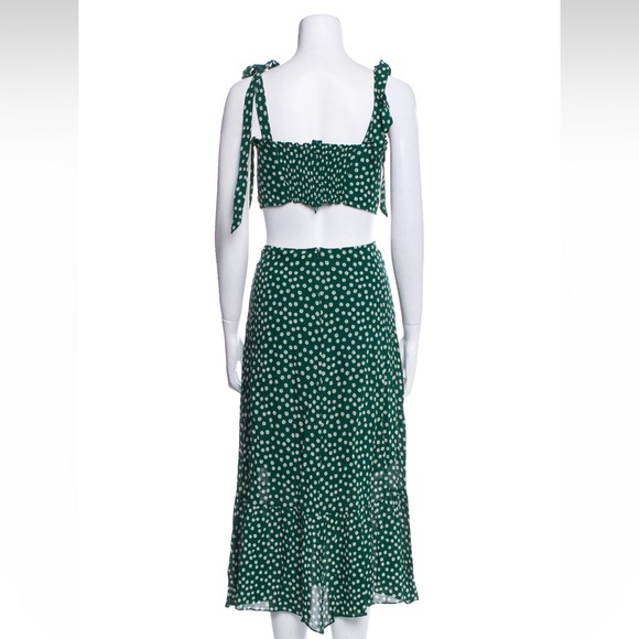 Reformation Liana Two Piece Basil Size 2 Floral Print - Picture 6 of 14